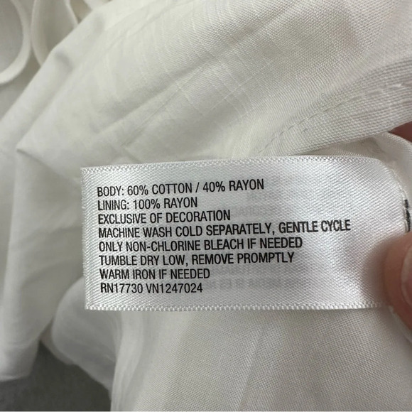 NWT Knox Rose Sleeveless Tank Dress White Crochet Cotton Blend Shift Women Small - Picture 8 of 10